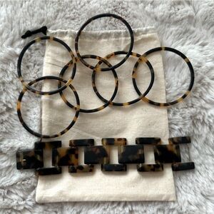 J.Crew Tortoise Shell Bracelet Bundle. Great condition